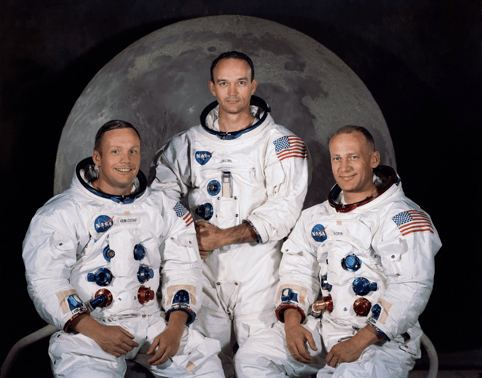 Neil Armstrong, Michael Collins und Buzz Aldrin