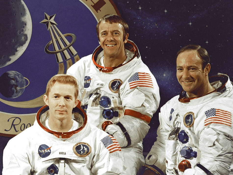 Stuart Roosa, Alan Shepard, Edgar Mitchell
